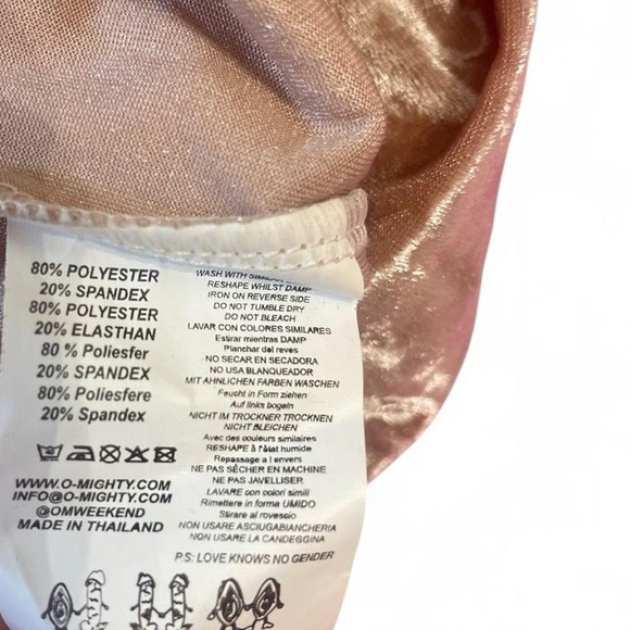O-Mighty Pink Velvet Daddy Tank Top Large - Picture 7 of 7